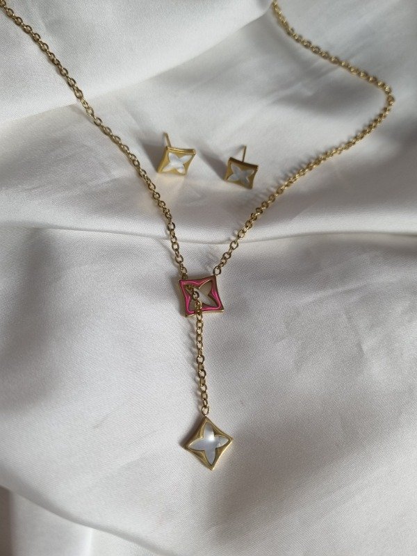 Producto - Set Collar + Aros Estrella - 0