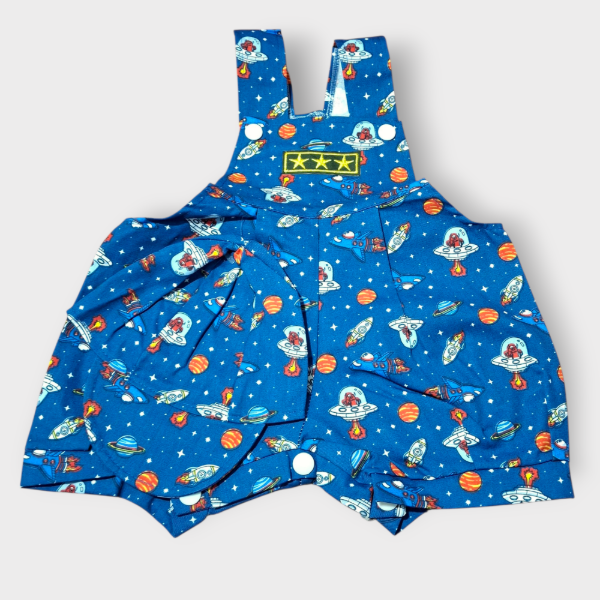 Producto - Jardinero Bebé de Gabardina 3 Estrellas + Gorra T4