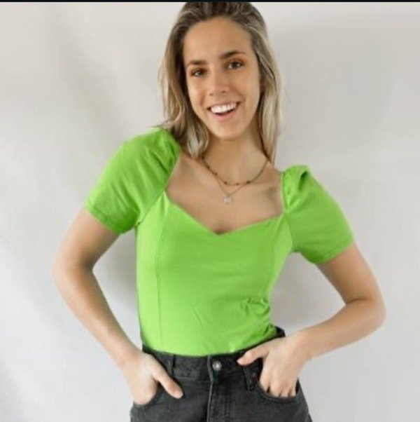 Producto - BLUSA ALGODÓN CON LYCRA MANGAS CORTAS
