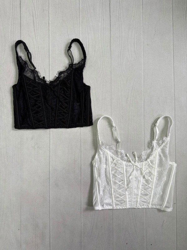 Producto - [5599] IMPORTADO Corset aro y ballenas "Princesa" encaje