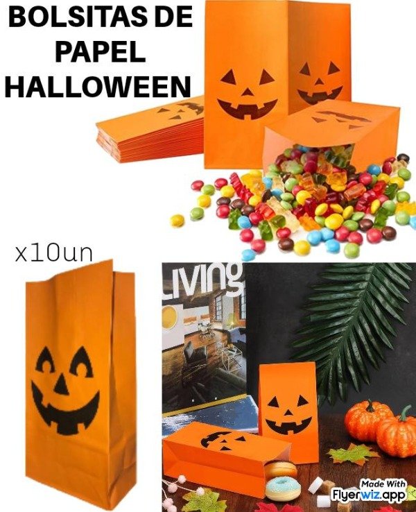 Producto - Bolsitas de horror de papel x 10 un