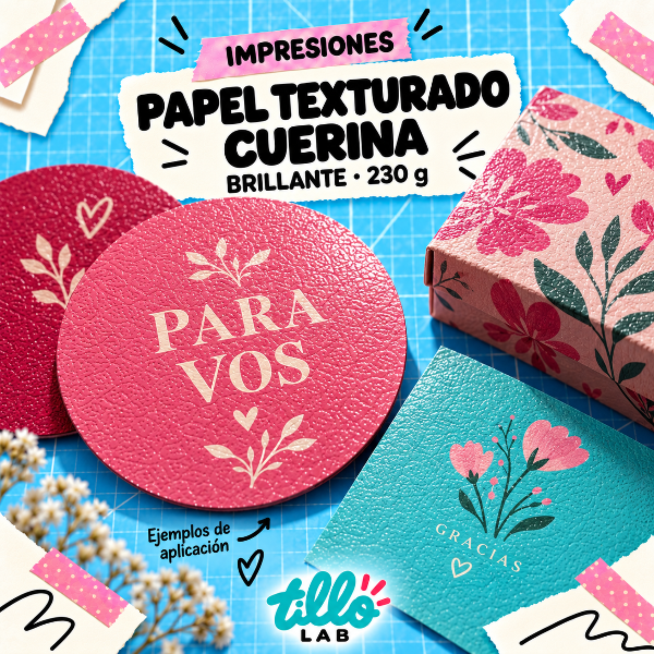 Producto - Papel texturado cuerina  230 g