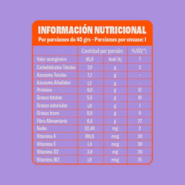 Producto - Crudda Barra De Proteína de Arveja + Vitaminas Box 10 Unidades - 3