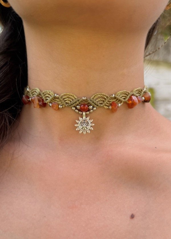 Producto - Collar Éter Cornalina - plateado