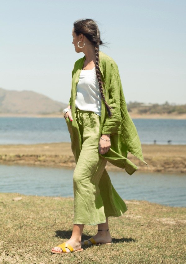 Producto - Conjunto Ostuni 100 Lino Pistacho