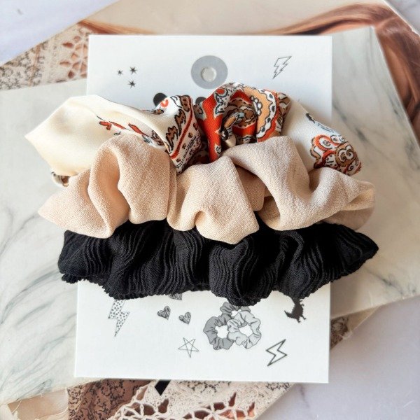 Producto - Set x 3 Scrunchies Boheamian