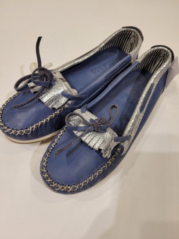 Producto - Mocasines STALLA AND CO azules con plateado Talle 37 - PRECIO: 28X