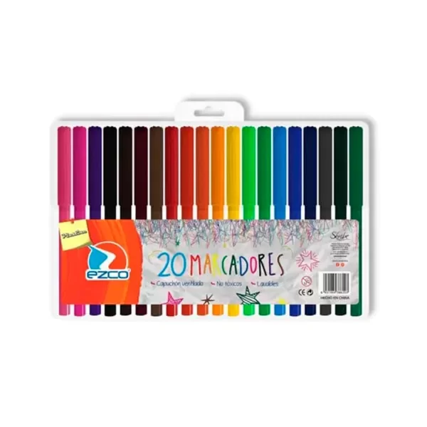 Producto - Marcador escolar Ezco x 20 u