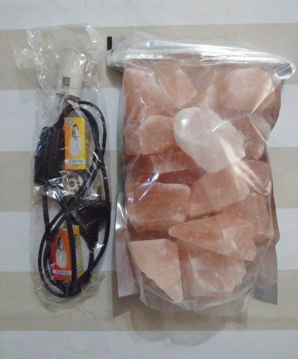 Producto - KIT LAMPARA DE SAL (PIEDRAS + SET ELECTRICO)