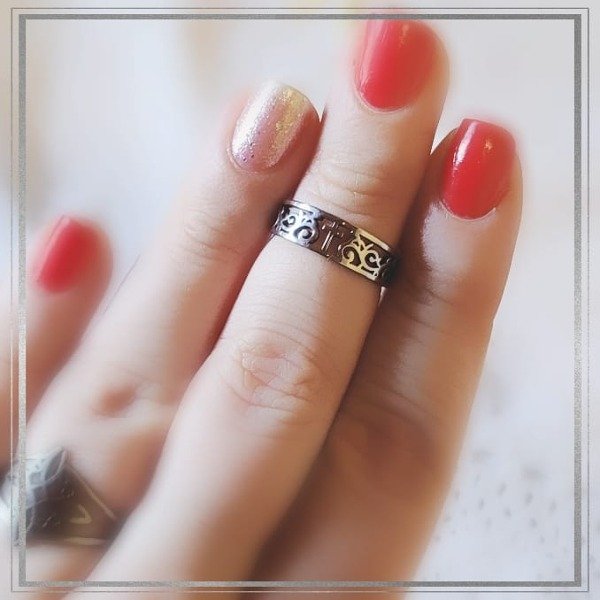 Producto - Anillo cruz con arabescos