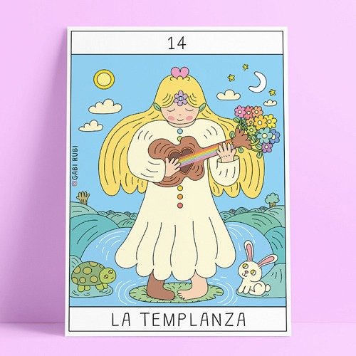 Producto - STICKER TAROT 14 : LA TEMPLANZA