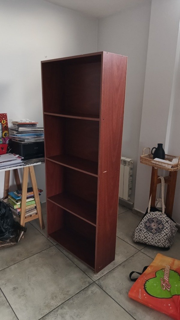 Producto - BIBLIOTECA MELAMINA C/ DET EN CANTO 70x25x170 #10212