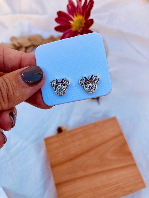 Producto - Aros Minnie Plateados