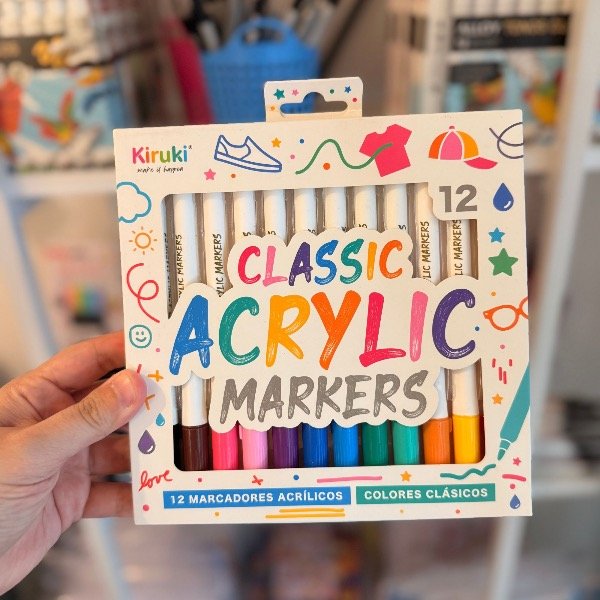 Producto - Marcadores acrilicos clasicos Kiruki x 12