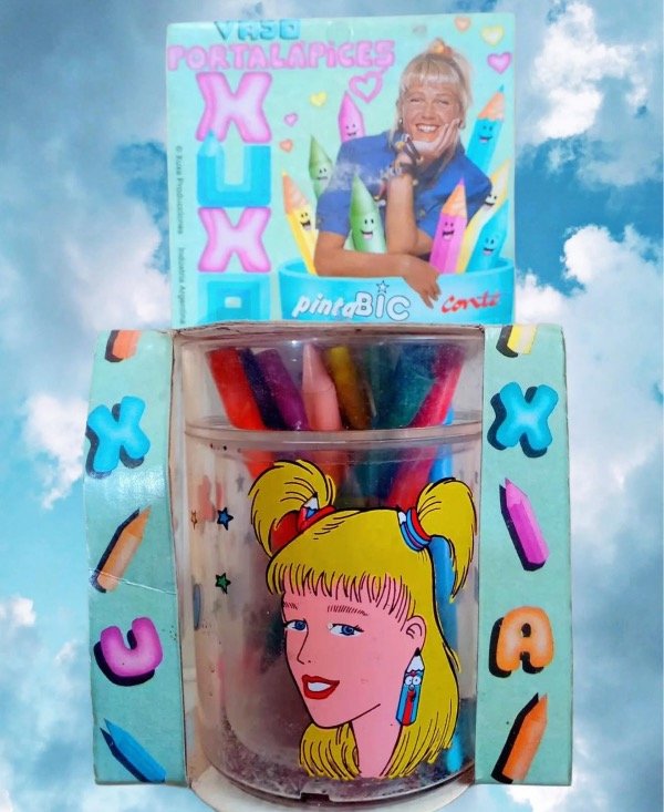 Producto - vaso Xuxa de colección cerrado en caja