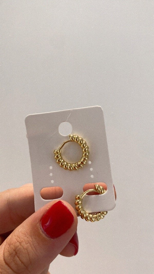 Producto - Argollas Gala XL doradas. ACERO