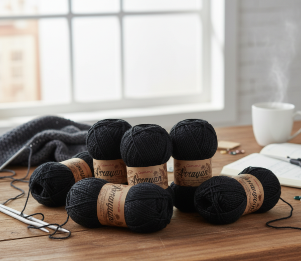 Producto - Pack Lana Arrayán Negro 500 grs