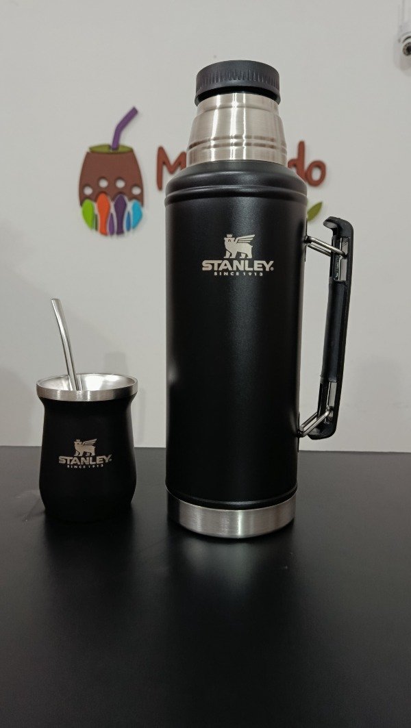 Producto - Set Gio termo + mate + bombilla negro