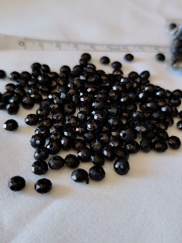 Producto - Donas fasetadas negras 6 mm - 2