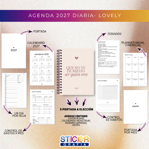 Producto - Agenda 2027 Diaria Lovely