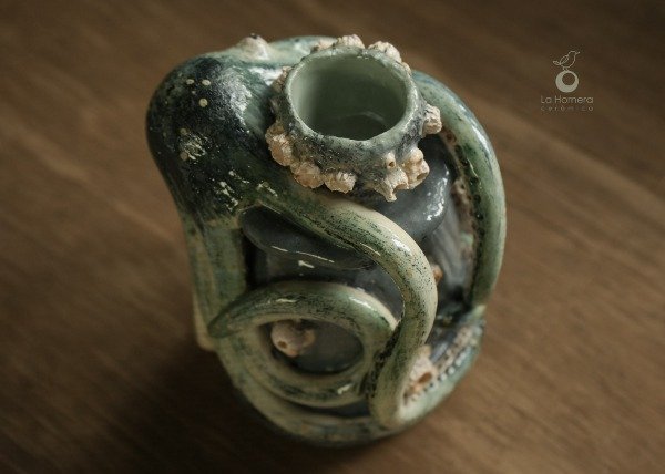 Producto - Candelabro De Cerámica Pulpo Escultura Artesanal Decoración - 9