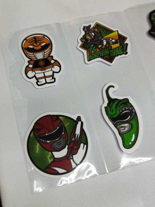 Producto - Pack Stickers / Power Rangers Lote N1 5 cm - 1