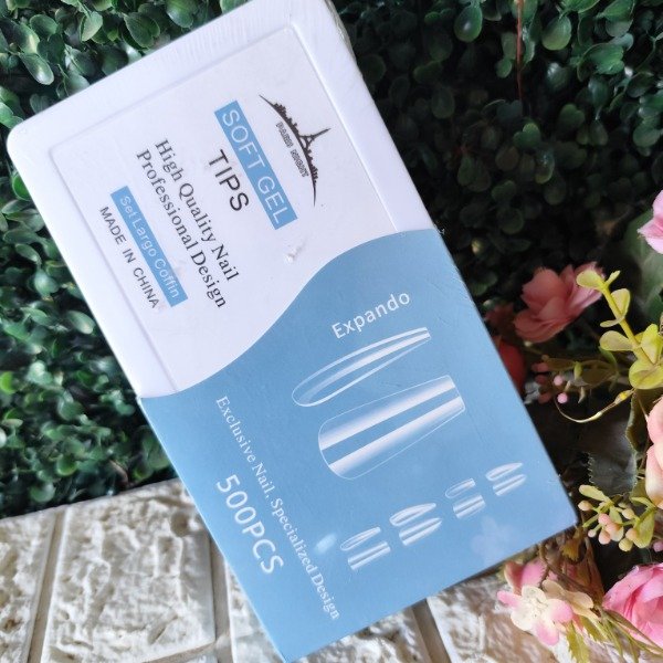 Producto - TIPS DE UÑAS X500 COFFIN largos - PARÍS NIGHT (TP-CO1)
