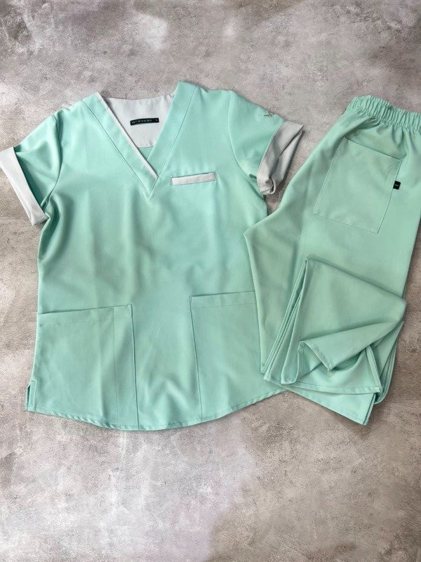 Producto - AMBO INDIGO SPANDEX (Aqua detalle Gris)) - 0