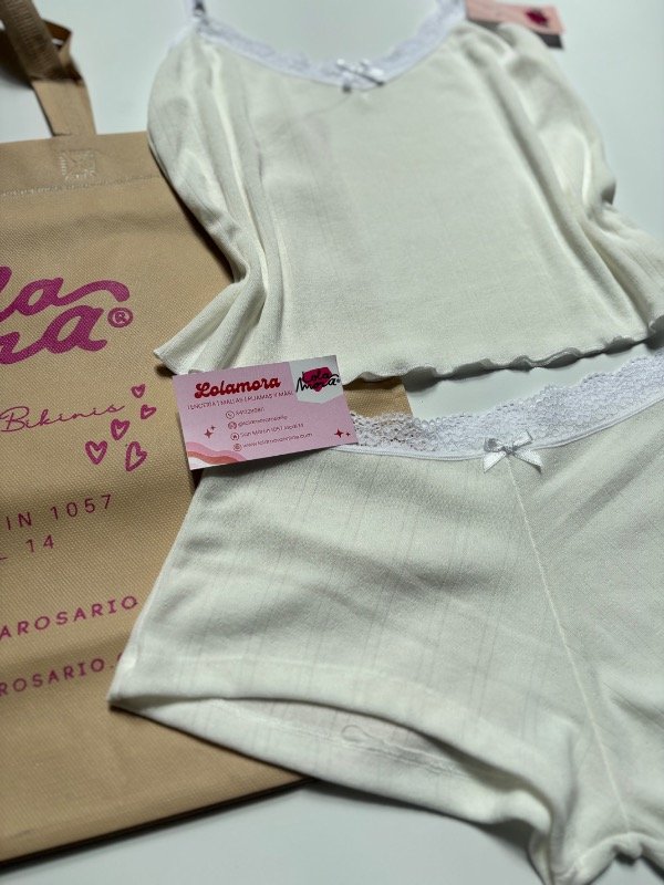 Producto - PIJAMA ROCIO BLANCO - 1