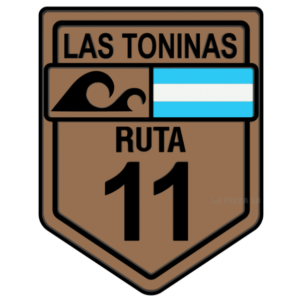 Producto - Iman Ruta 11 Ola Las Toninas Bronce