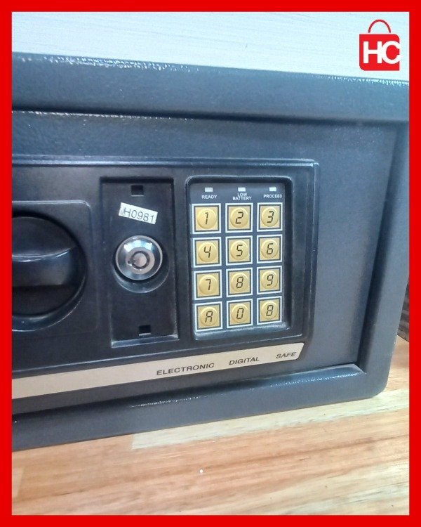 Producto - Caja fuerte de seguridad digital electrónica en acero reforzado con cerradura - 3