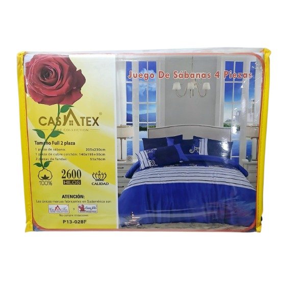 Producto - Juego de Sábanas FULL 2 plazas Casatex 2600 hilos 04