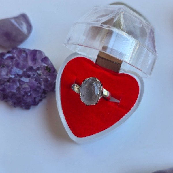 Producto - Anillo alpaca y piedra natural opalo