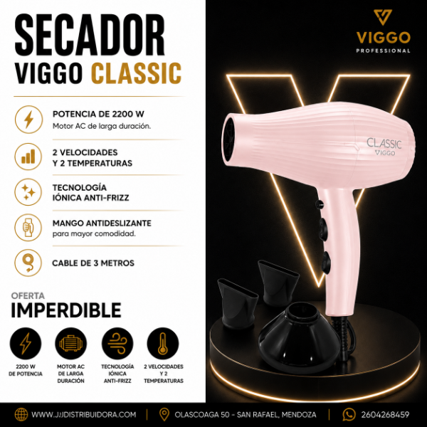 Producto - Secador VIGGO CLASSIC - PINK