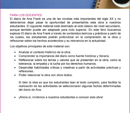 Producto - Guía de lectura y análisis: El diario de Ana Frank - 1