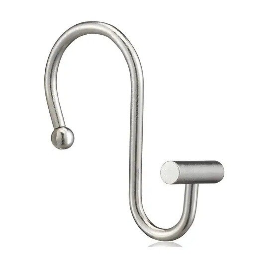 Producto - Ganchos de cortina de baño Decorinter cromo - 4