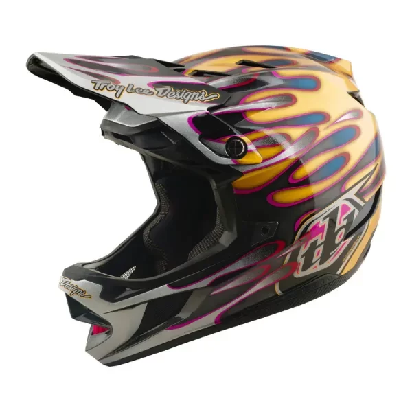 Producto - Casco de carbono D4 Sobresalpicado Dorado / Negro E840