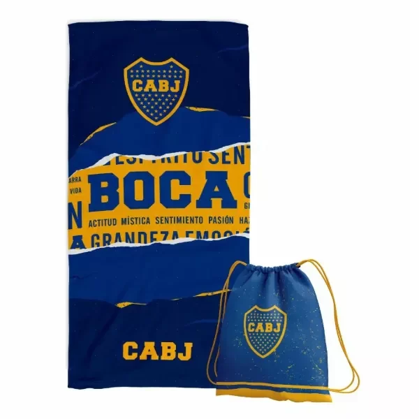 Producto - Toallon Boca Juniors c/ mochila 3