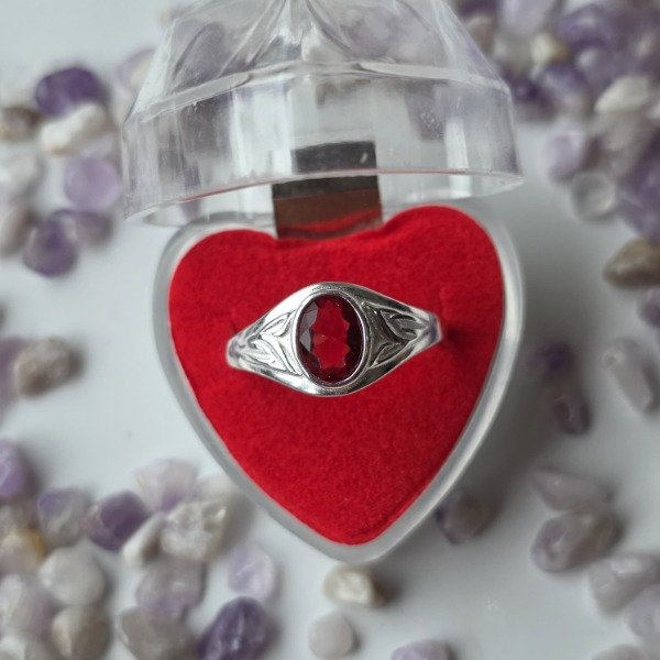 Producto - Anillo italiano unisex rojo