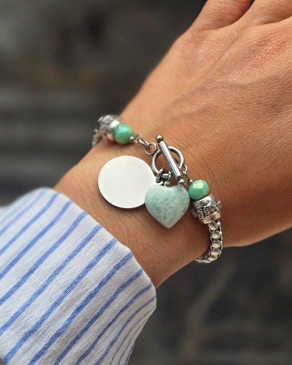 Producto - Pulsera seño para grabar con dije - 0