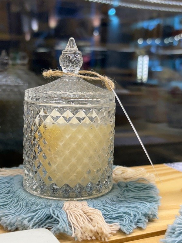 Producto - Vela cristal rombos