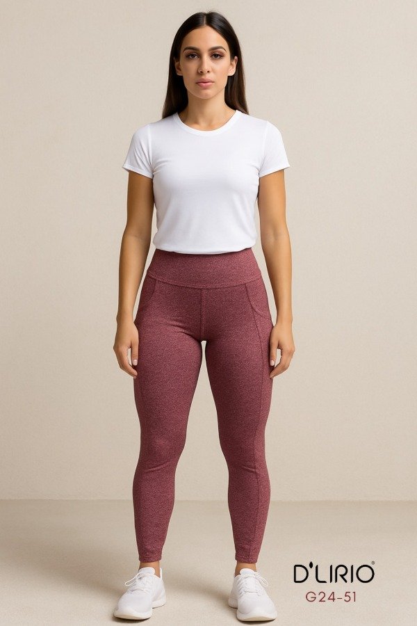 Producto - Art. G24-51 - DLIRIO- Calza Deportivo Larga con Push Up Lisa