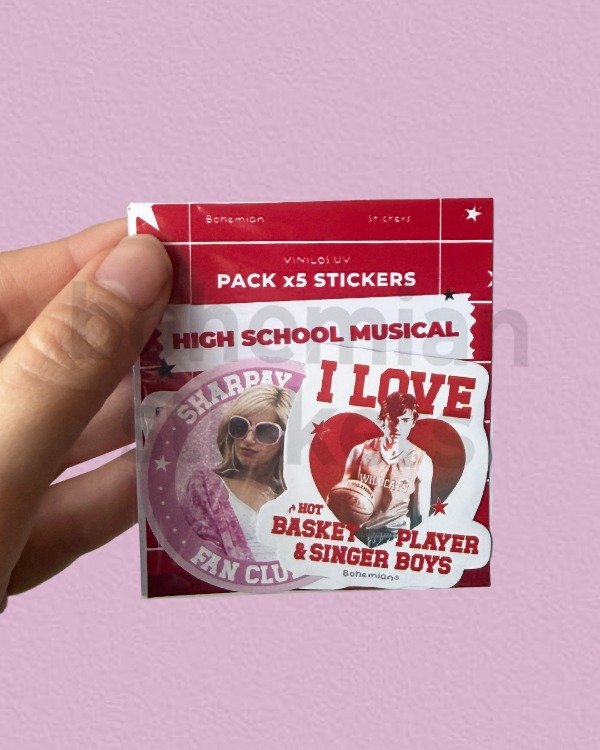 Producto - Pack HIGH SCHOOL MUSICAL x5 stickers - Disney Channel