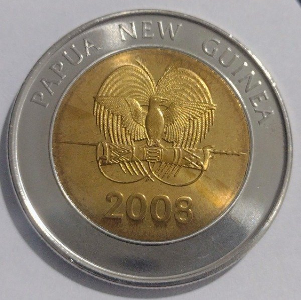 Producto - Papua Nueva Guinea 2 Kina 2008 / 35 Aniversario Banco Central KM# 51