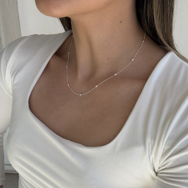 Producto - Cadena militar con semillitas 45cm - 2