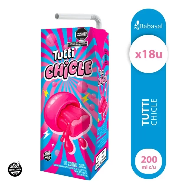 Producto - Jugo Chicle 200ml x 9 un. - Tutti