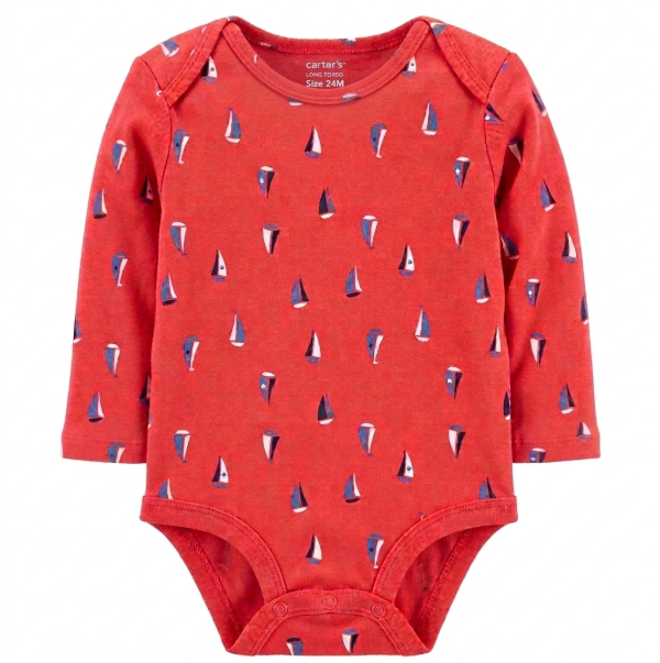 Producto - Bodie Manga Larga Bebe Rojo Veleros