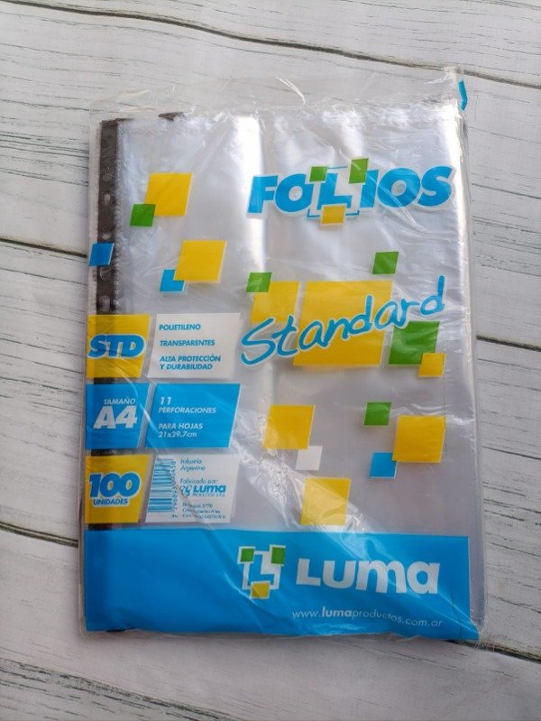 Producto - Folio Luma Standard  A4