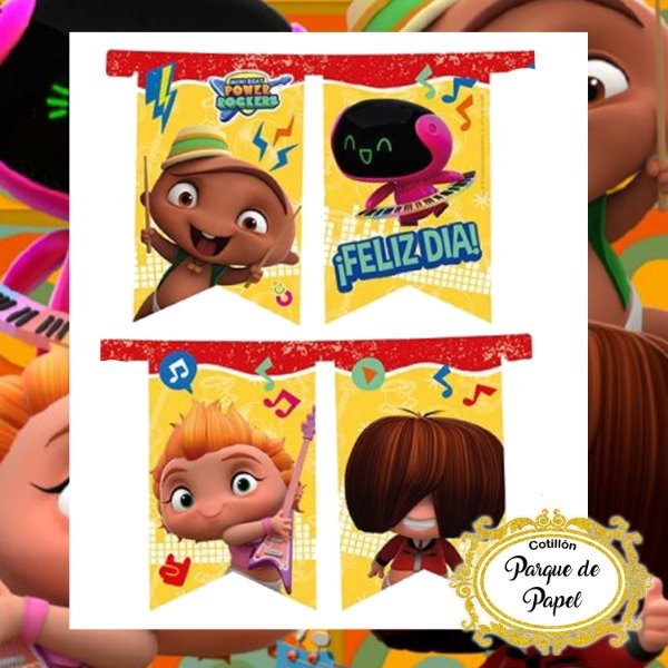 Producto - Banderín Mini Beat Power Rockers