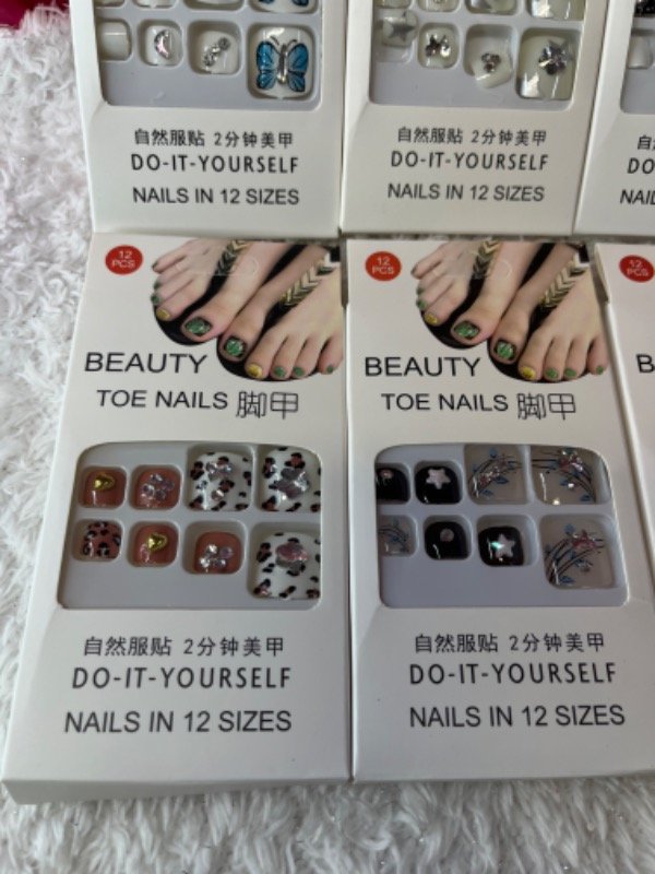 Producto - Uñas postizas para pies con strass III - 4